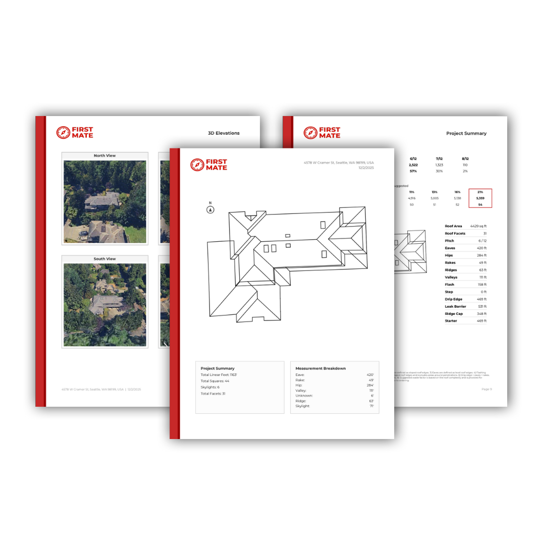Sample Roof Measurement Report Pages